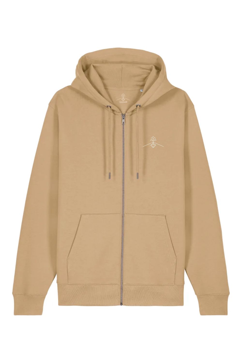 Sudadera algodón orgánico cremallera - Late