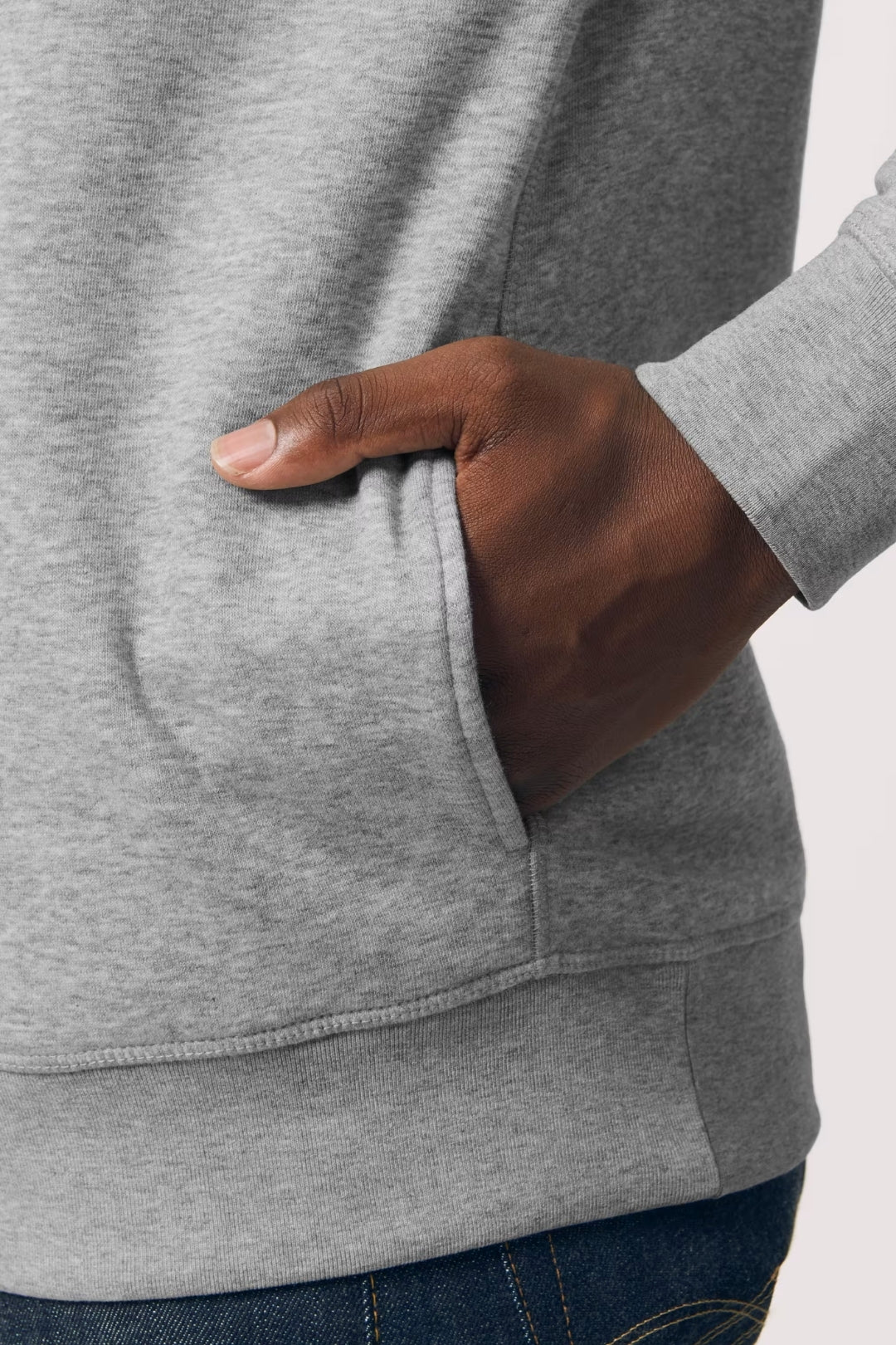 Regular fit hoodie - Heather Grey
