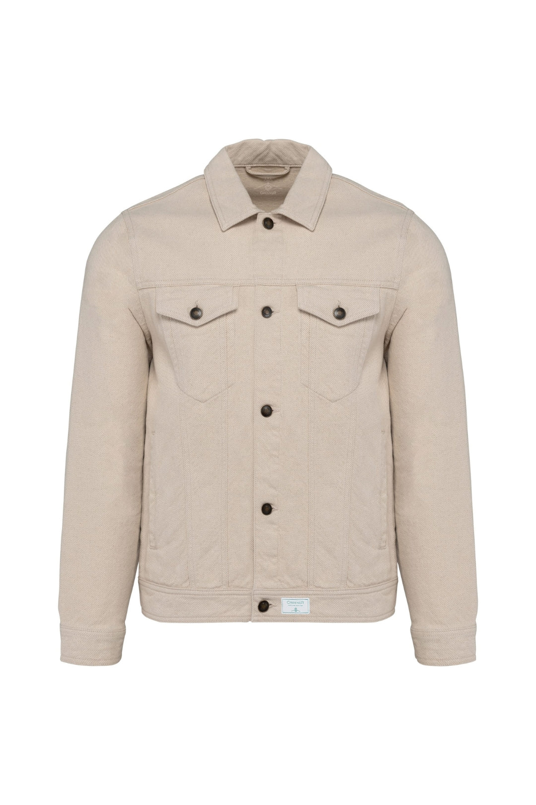 Chaqueta algodón orgánico y cáñamo - Natural