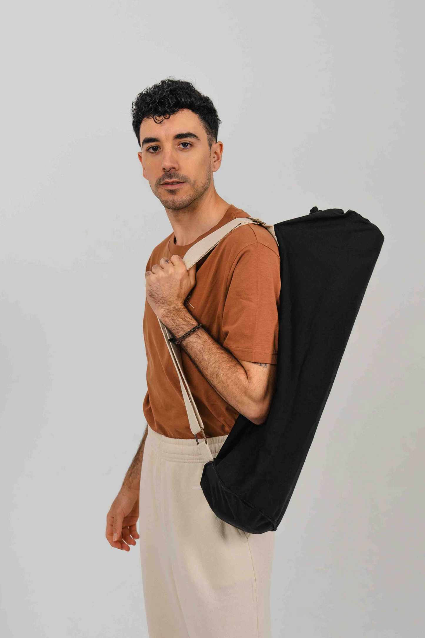 Bolsa de yoga con bolsillo oculto - Negro