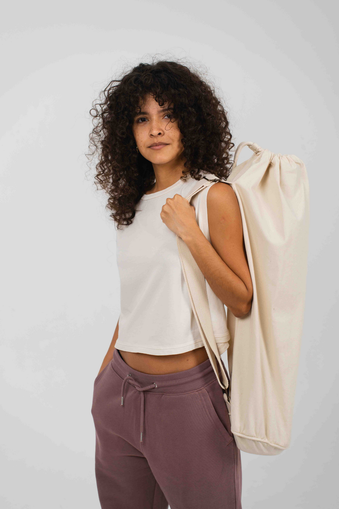 Yoga Bag with Hidden Pocket - Natural