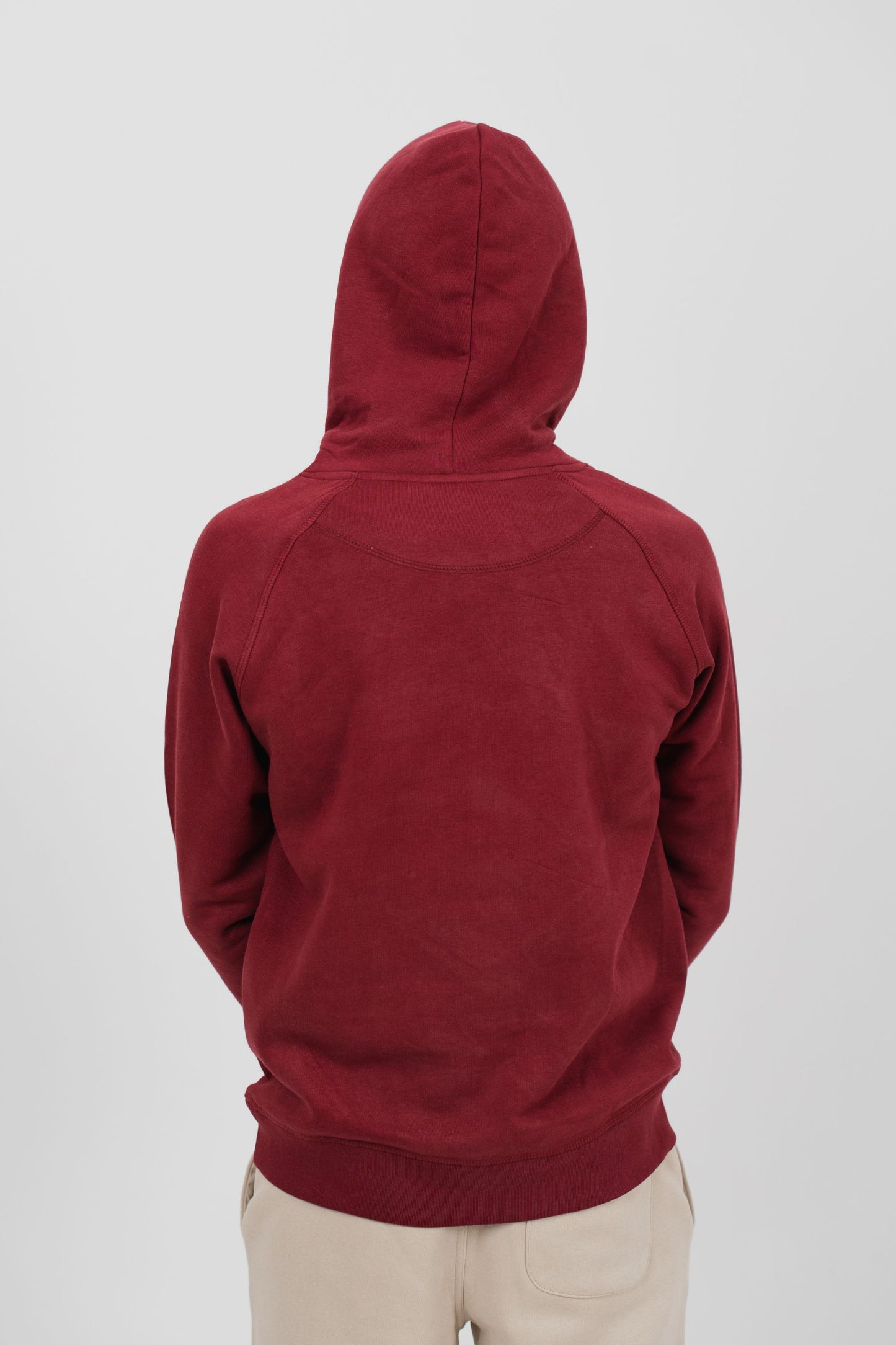 Regular fit hooded sweatshirt - Bordeaux
