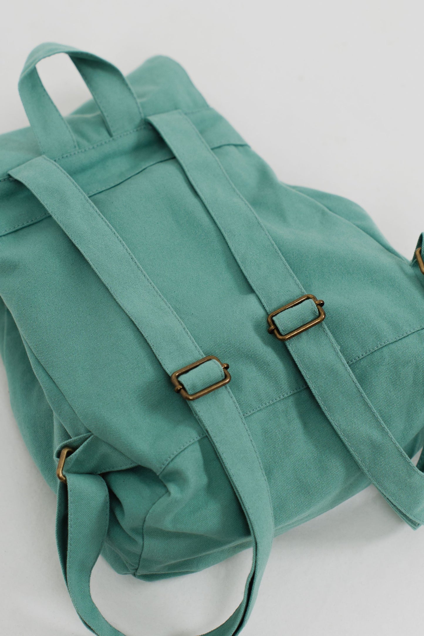 Mochila ligera cierre con cuerda - Verde Vintage