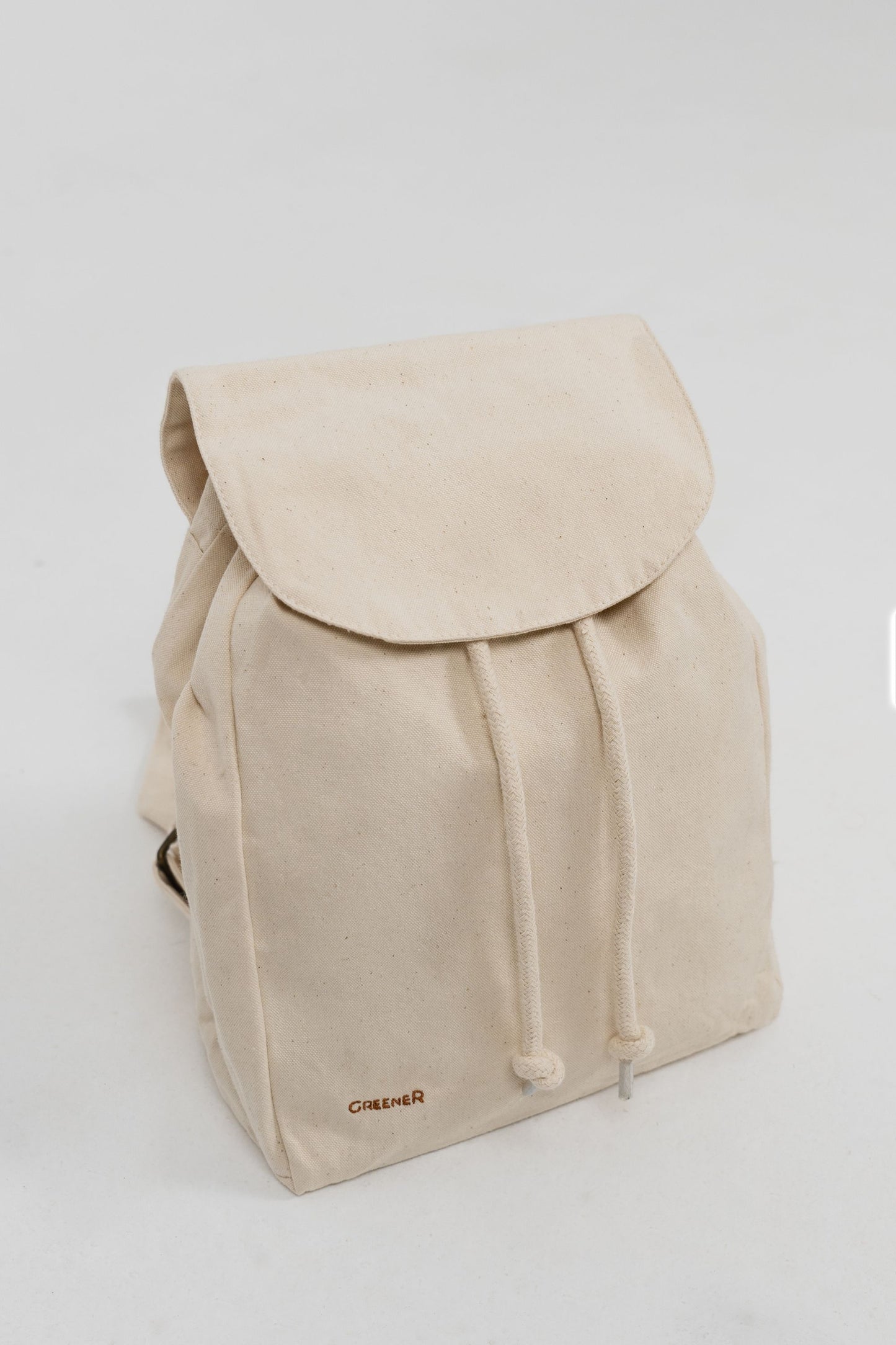 Mochila ligera cierre con cuerda - Natural