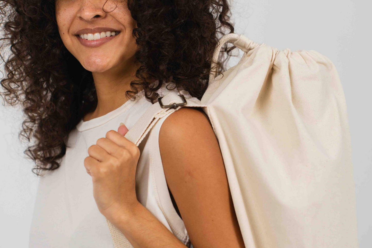 Yoga Bag with Hidden Pocket - Natural