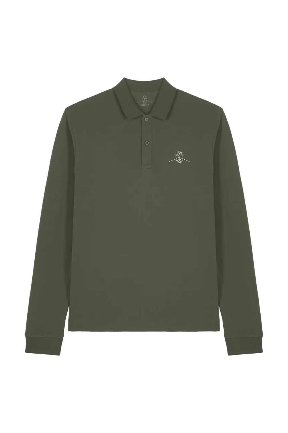 Polo 100% algodón orgánico fit - Verde Tostado