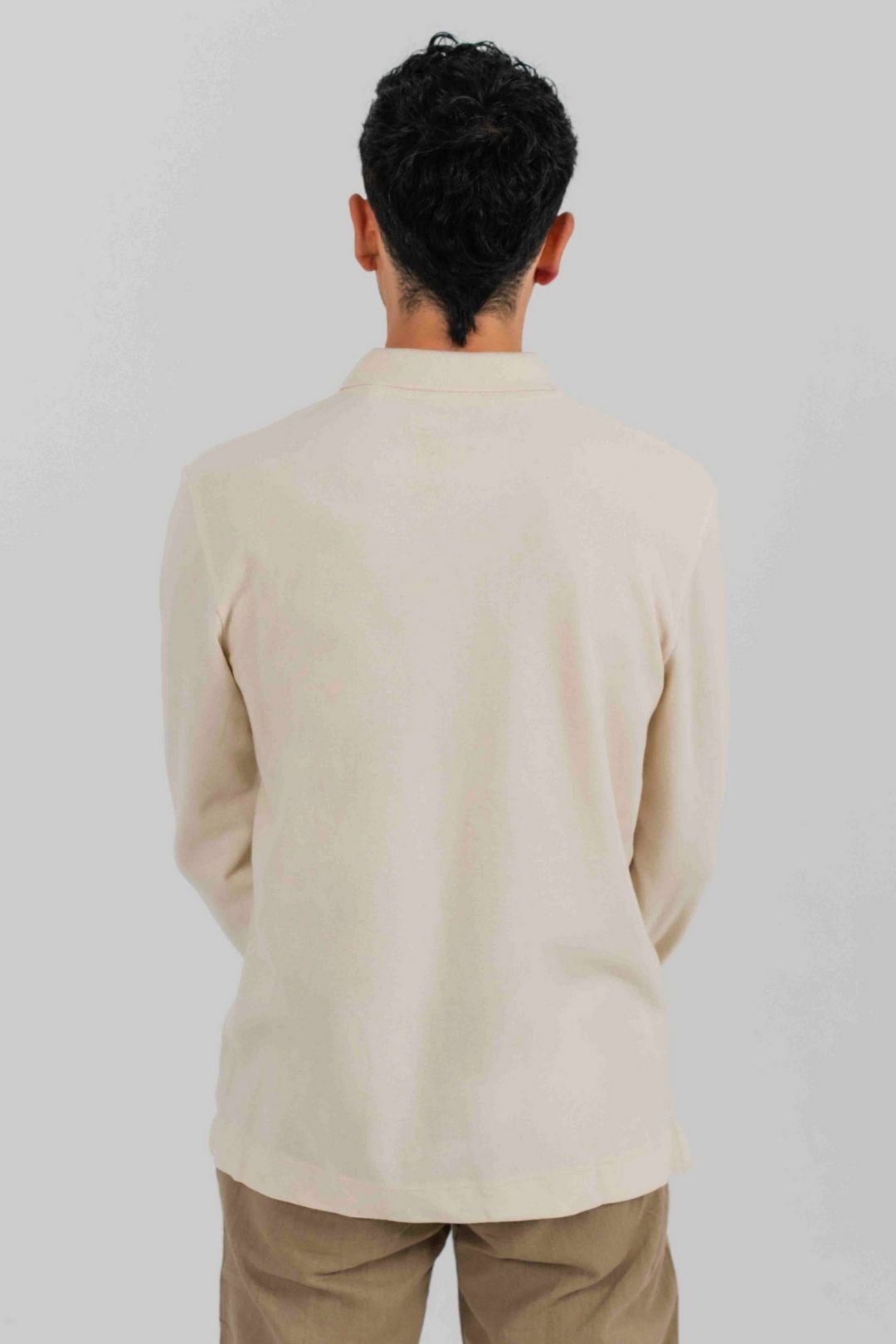 Polo ajusté 100% coton biologique - Naturel