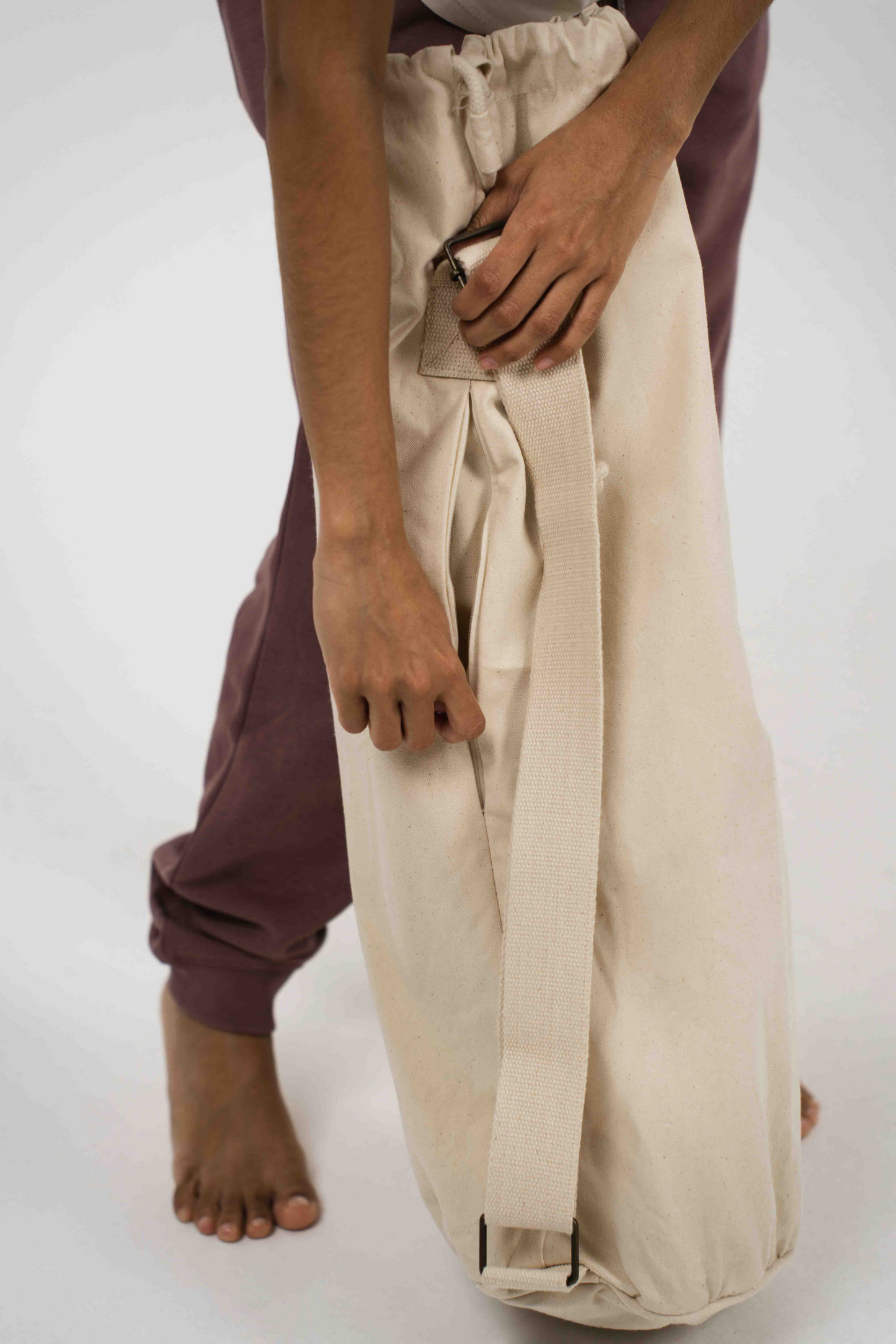 Yoga Bag with Hidden Pocket - Natural