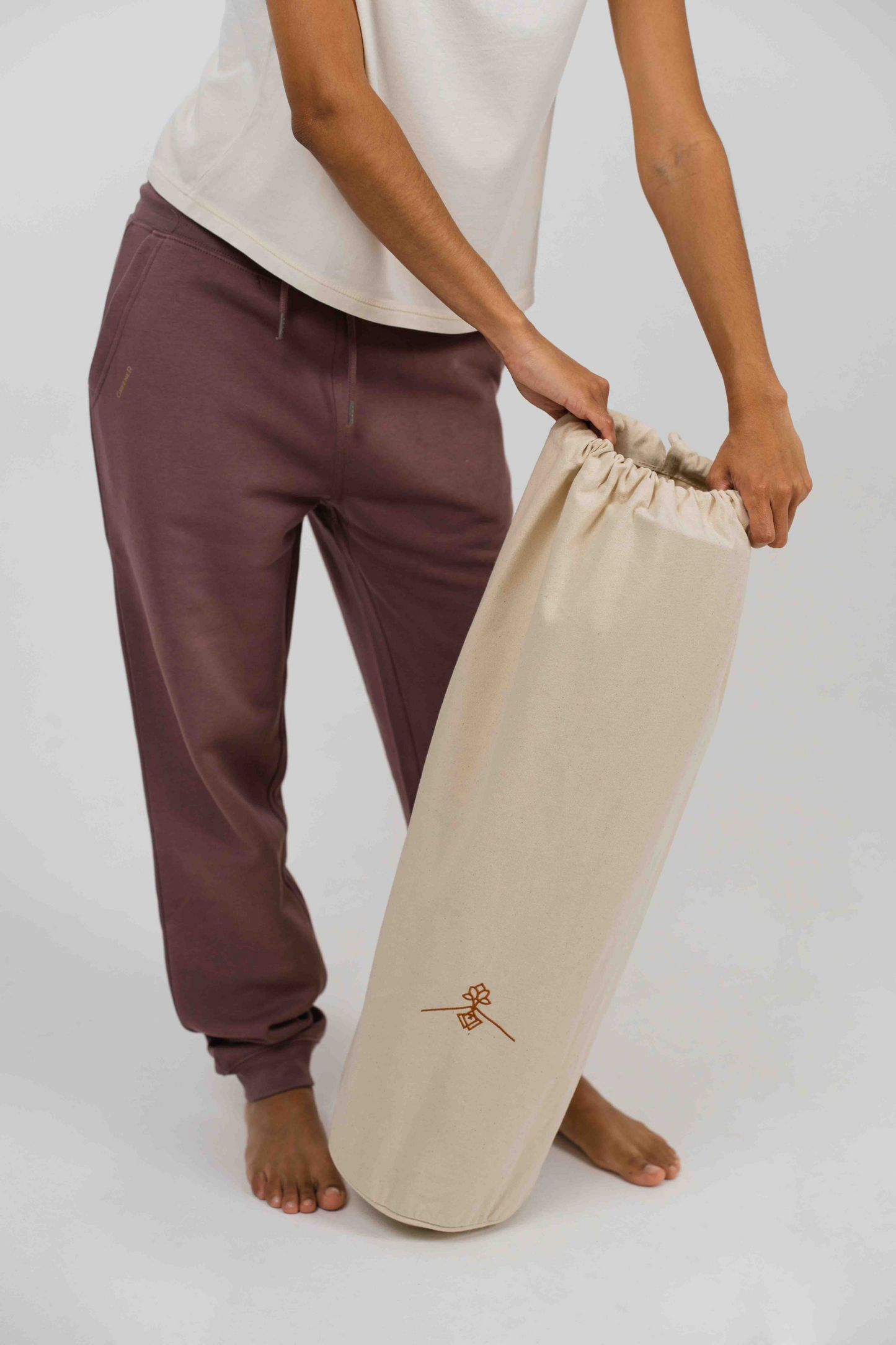 Yoga Bag with Hidden Pocket - Natural