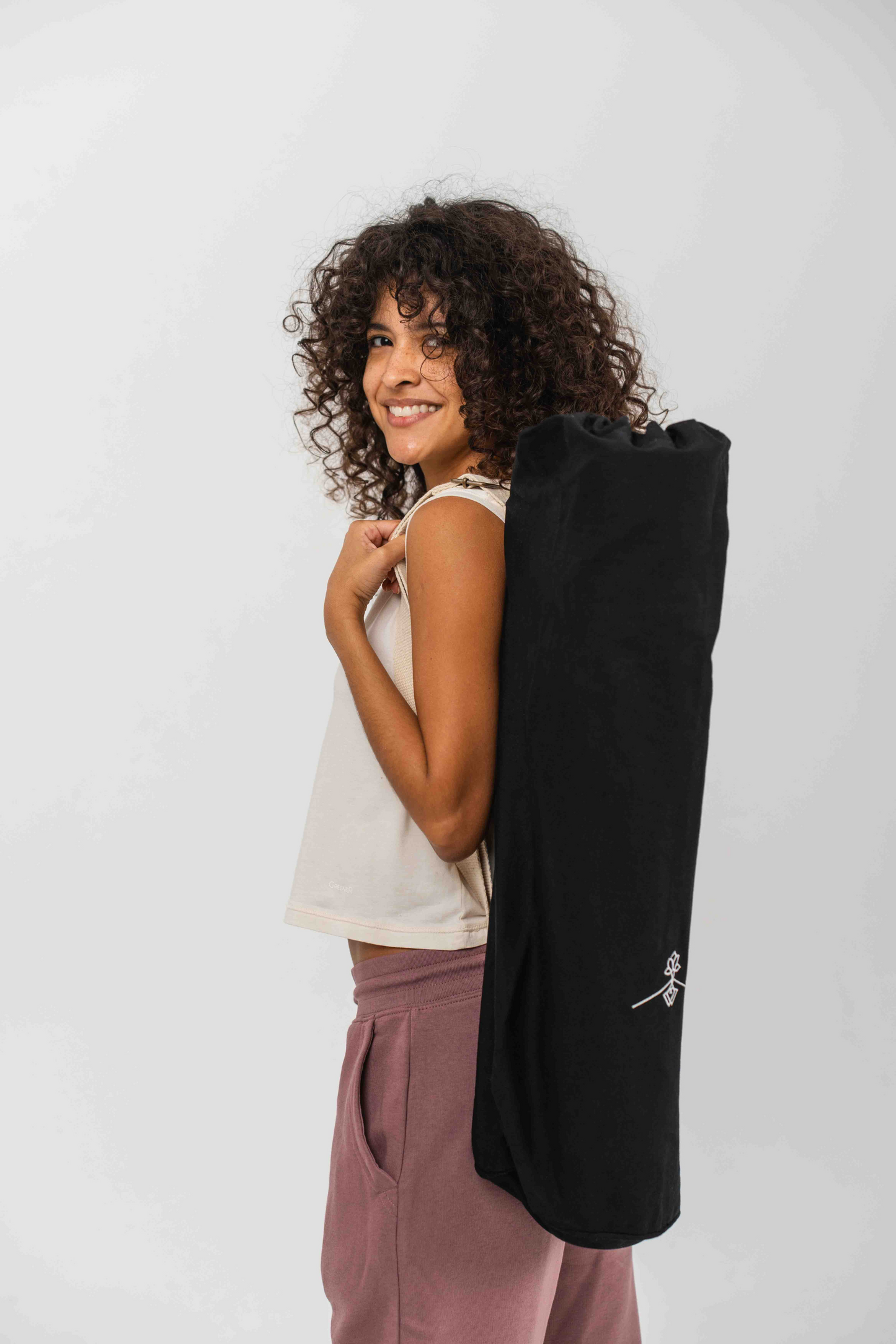 Bolsa de yoga con bolsillo oculto - Negro