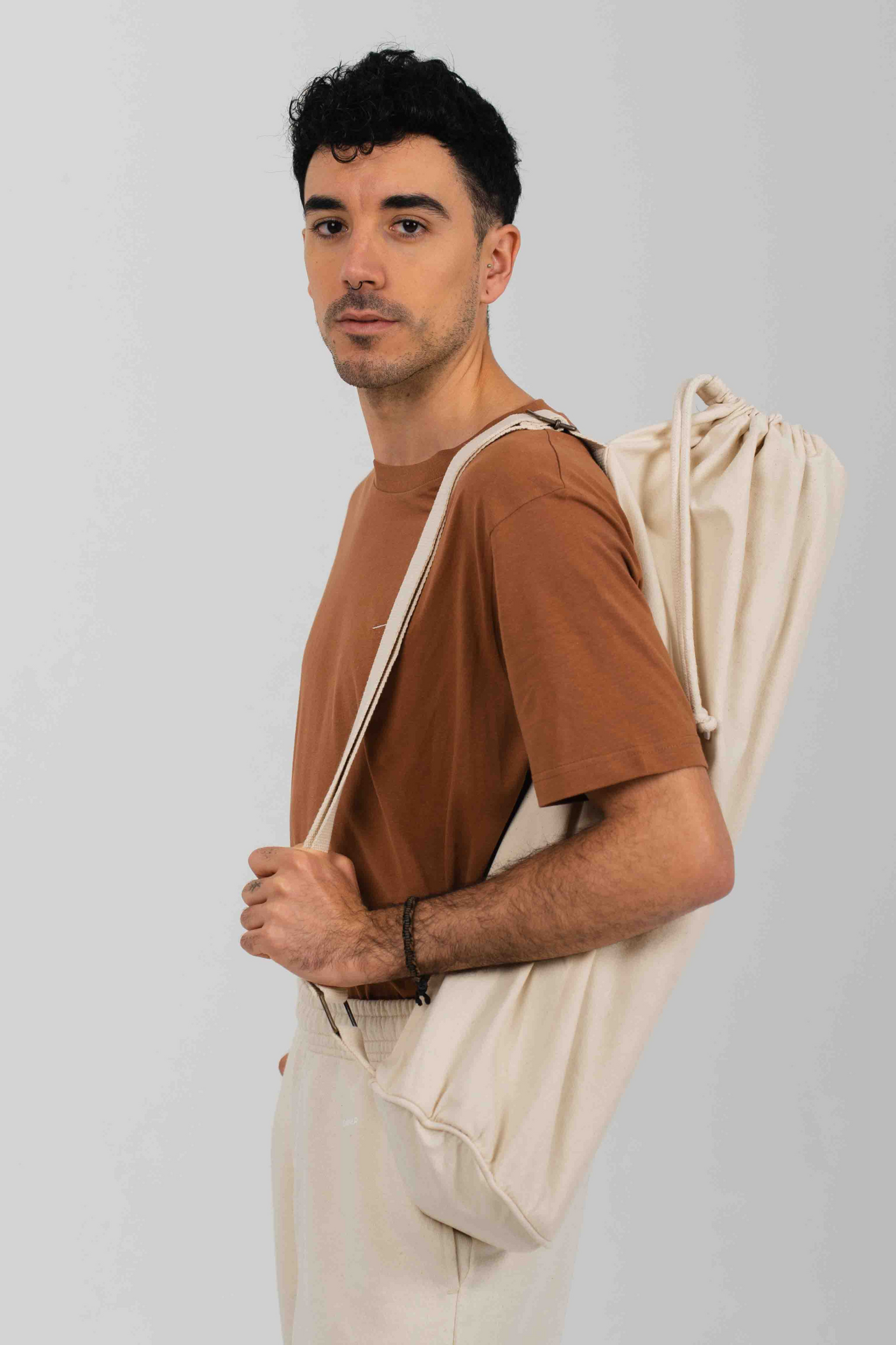 Yoga Bag with Hidden Pocket - Natural
