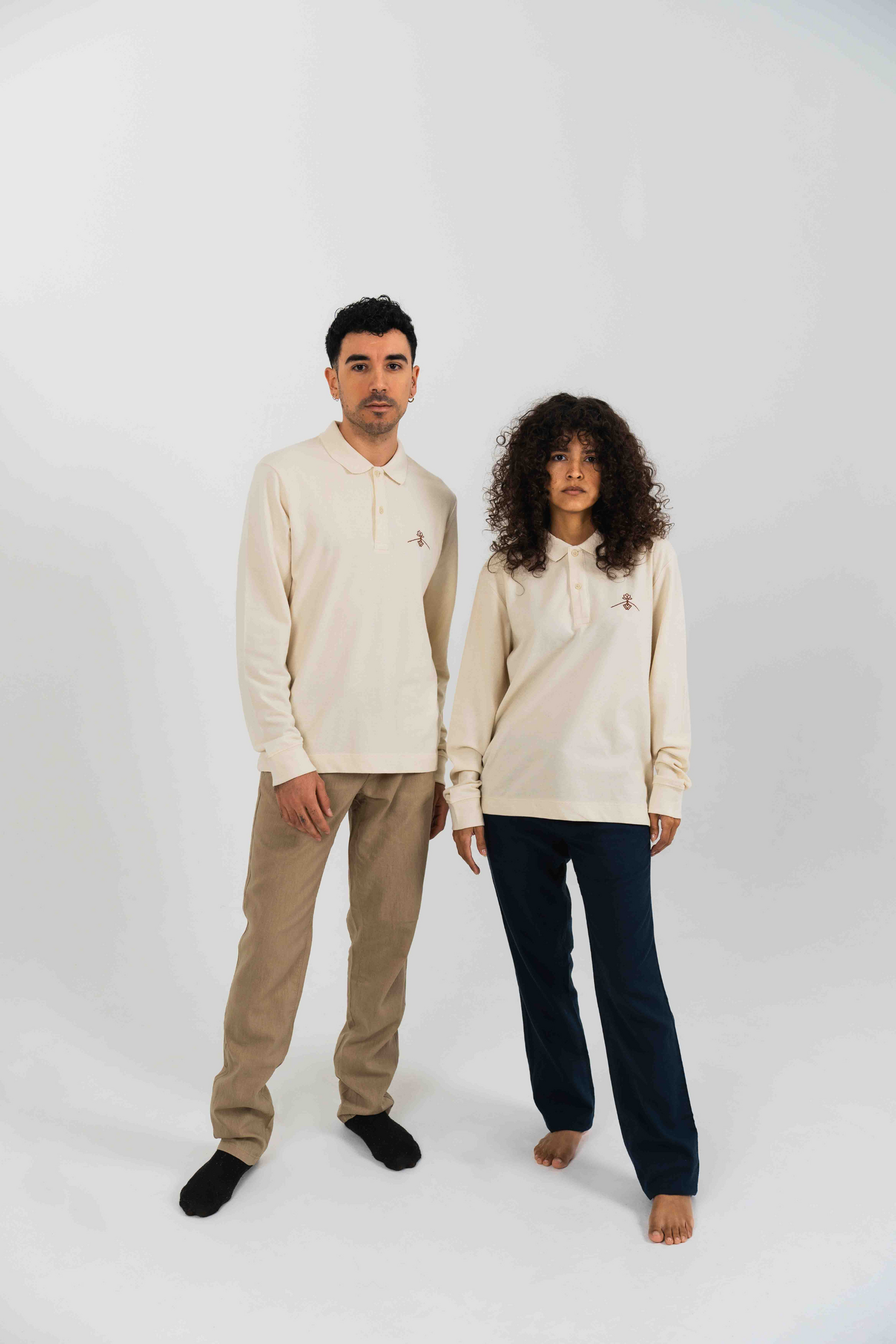 Polo 100% algodón orgánico fit - Natural