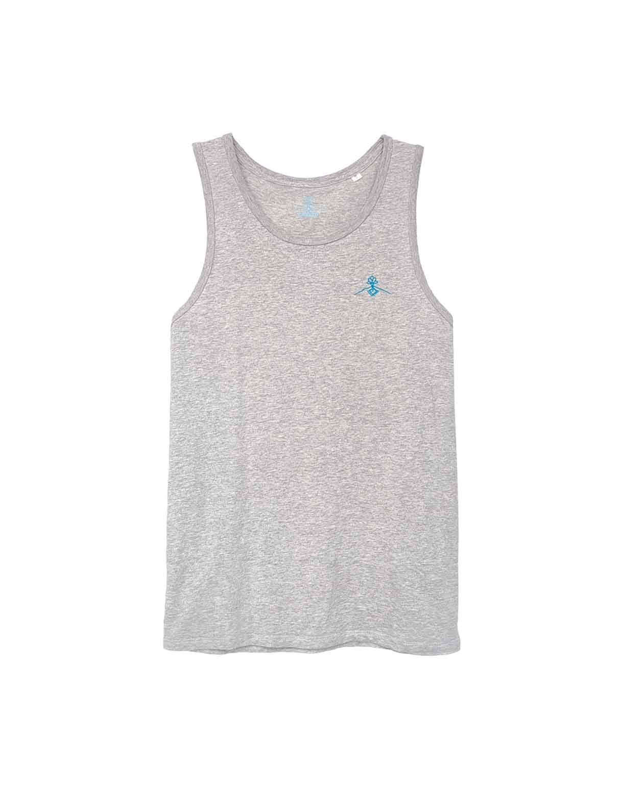 Camiseta tirantes ajustada - Gris Jaspeado