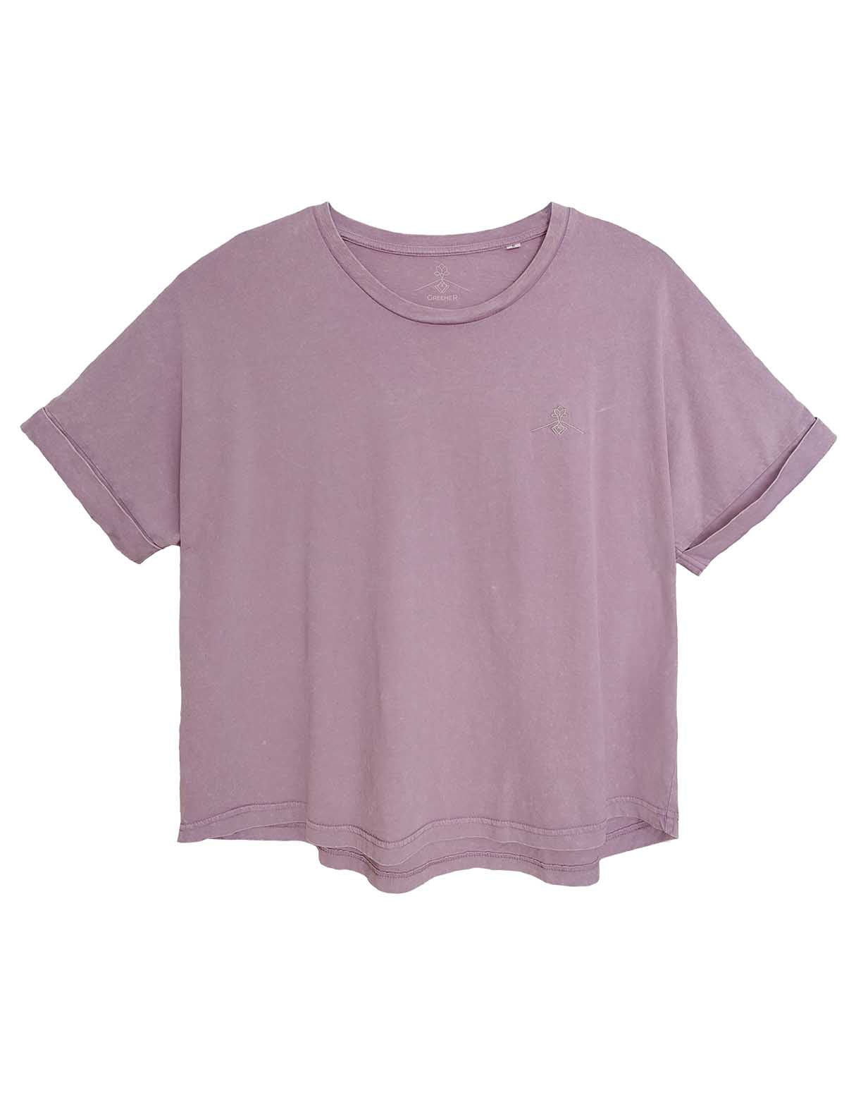 Oversized batwing sleeve t-shirt - Lilac Stone