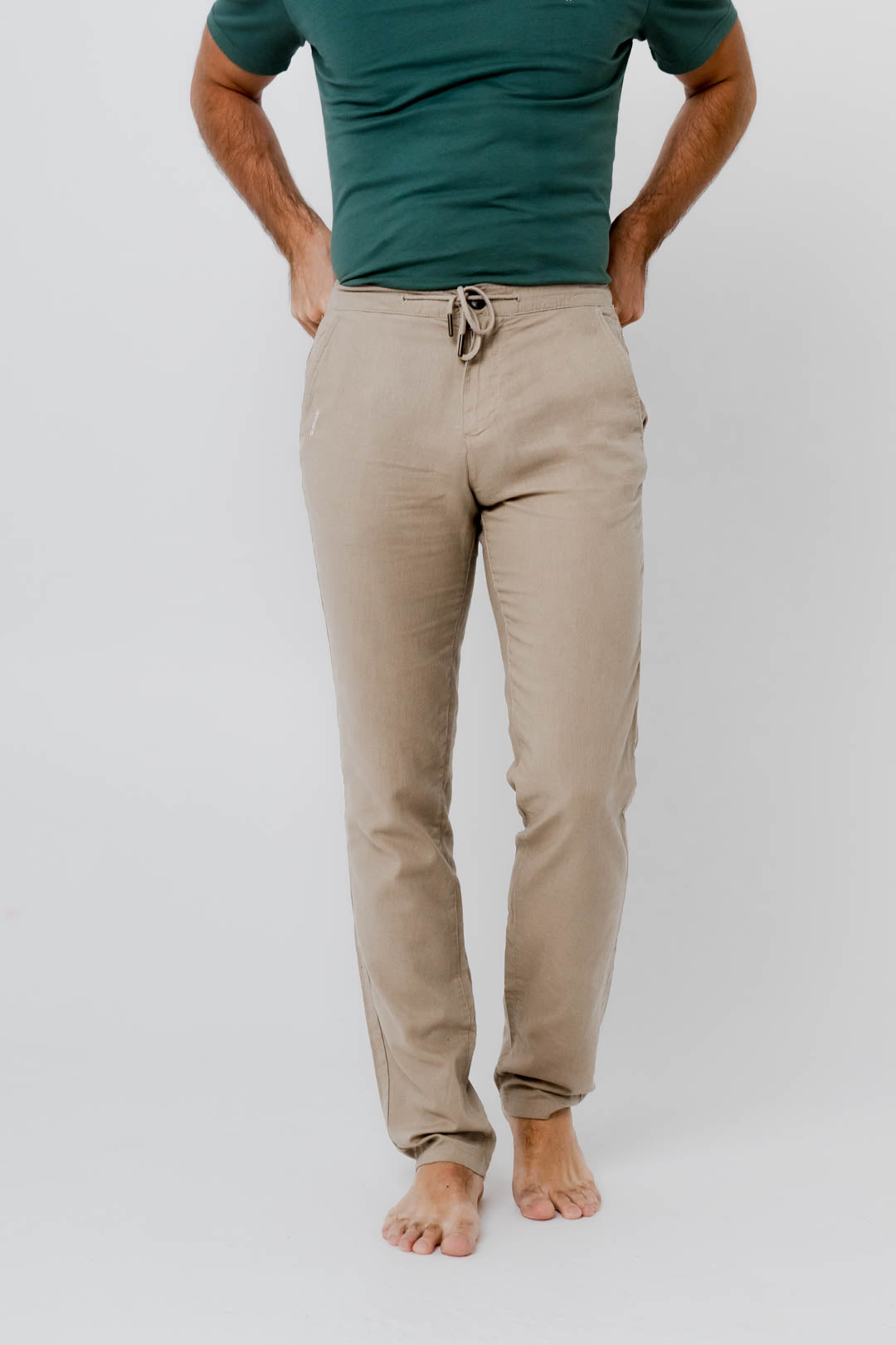Regular fit linen trousers - Arena