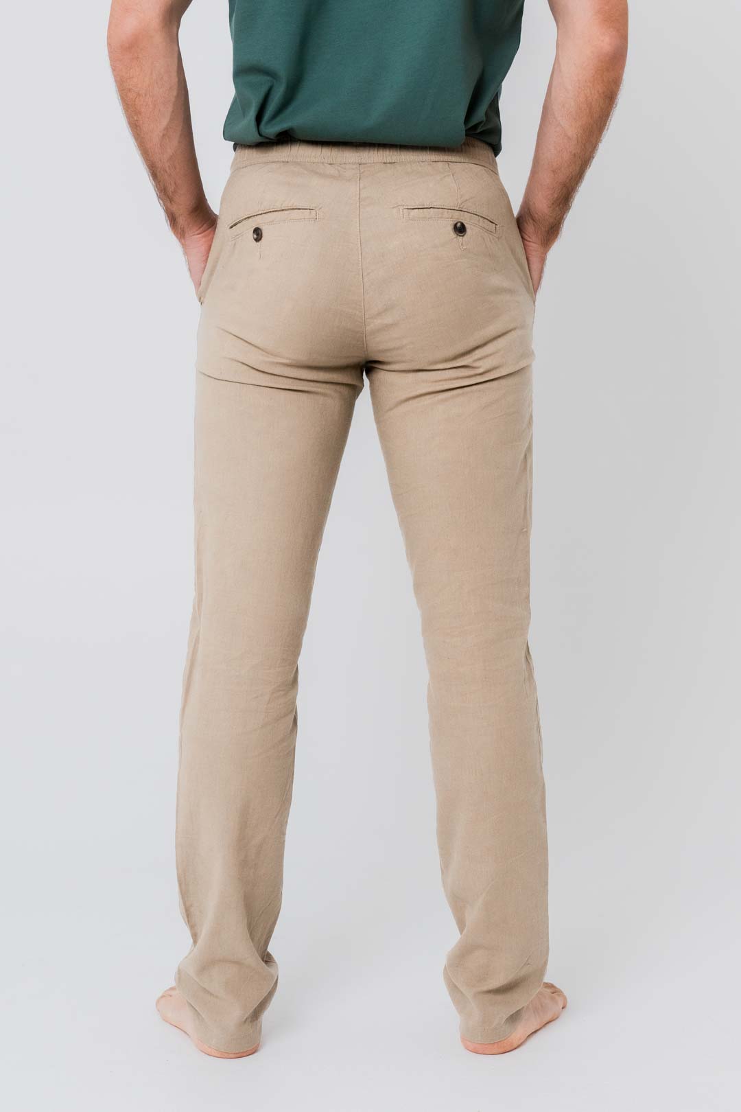 Regular fit linen trousers - Arena