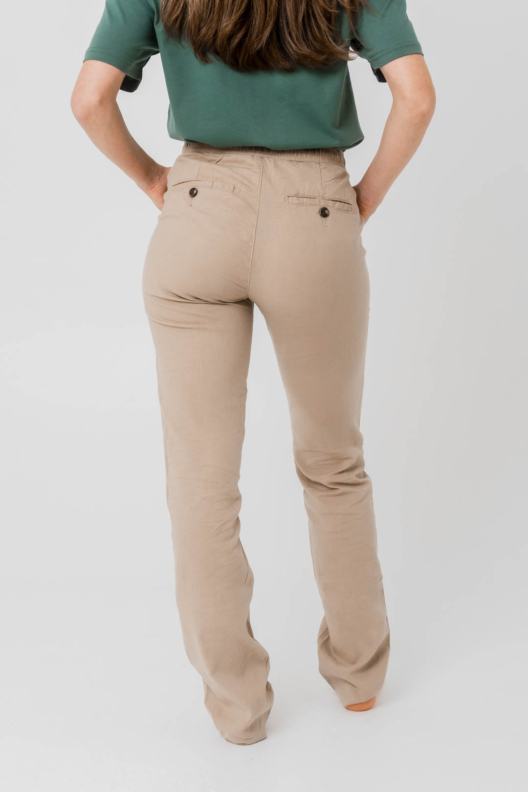 Regular fit linen trousers - Arena