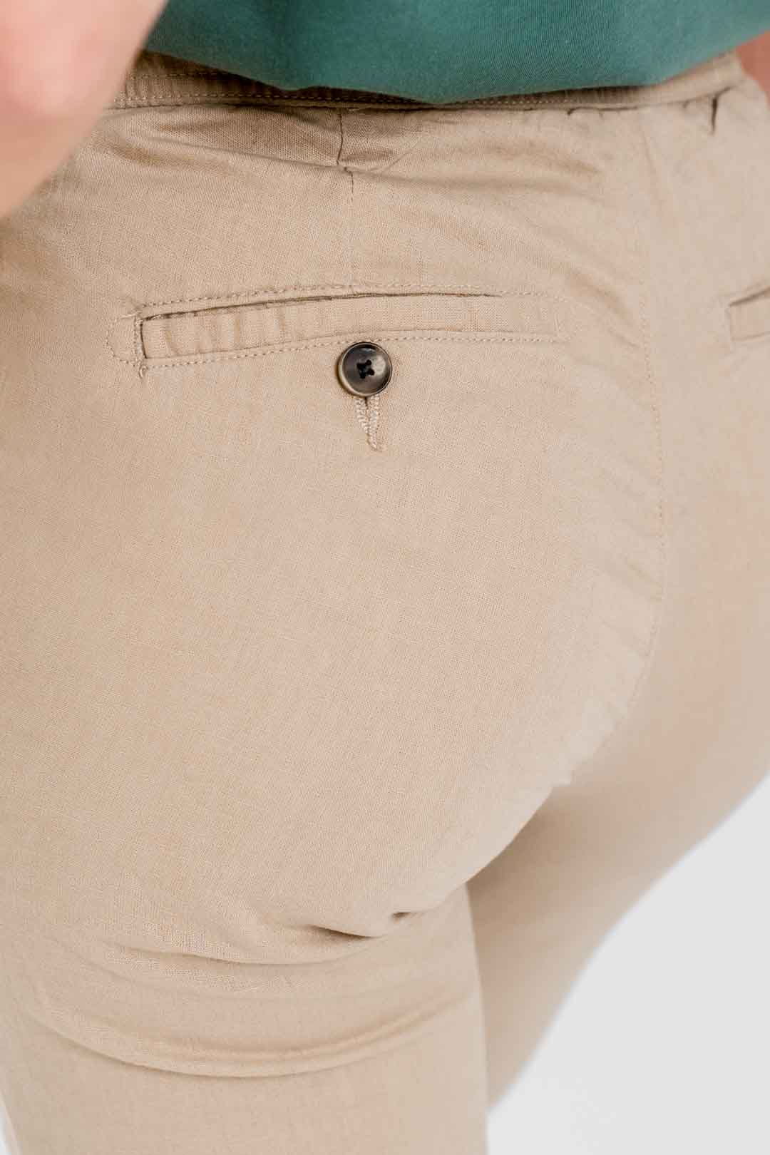 Regular fit linen trousers - Arena