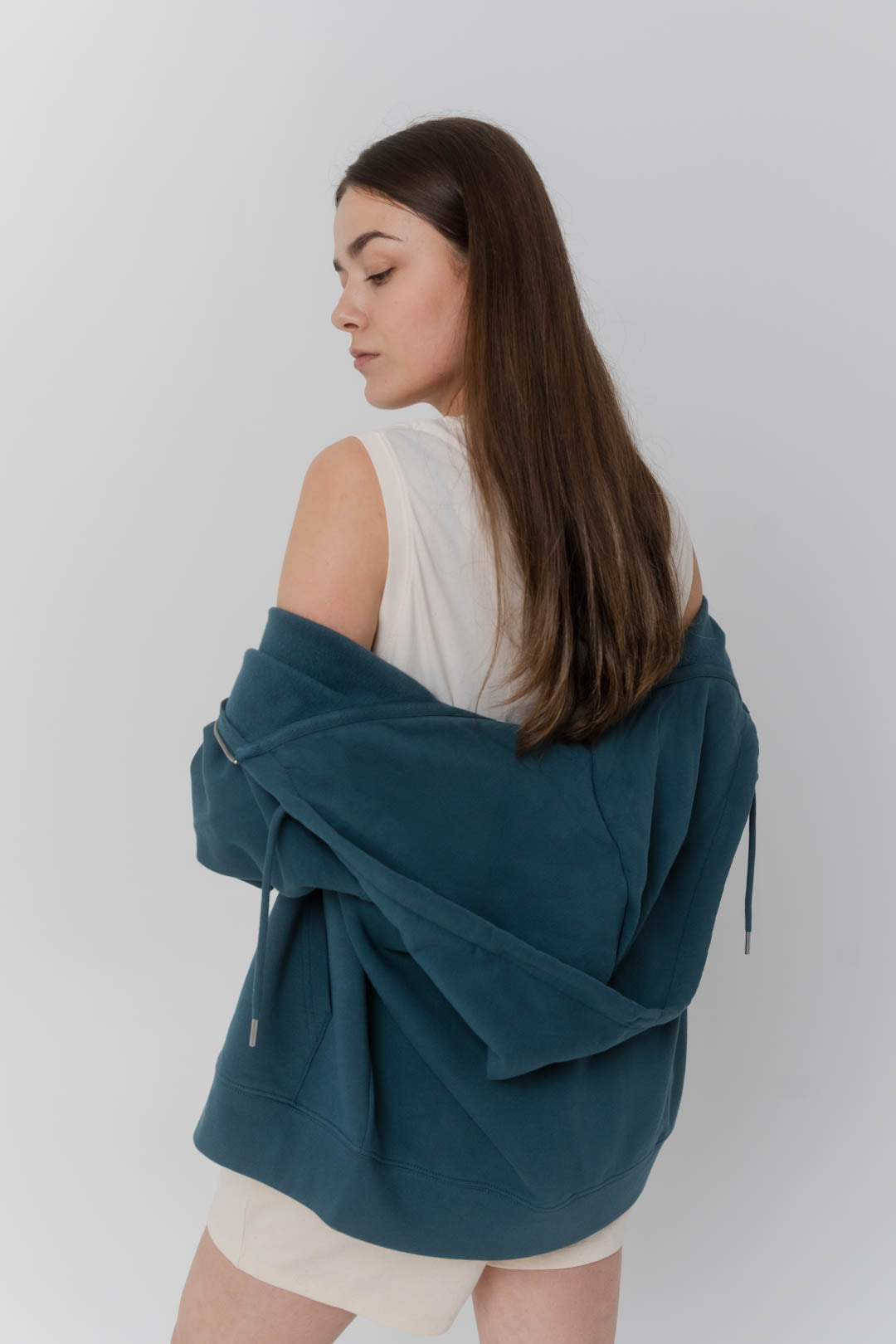 Sudadera algodón orgánico cremallera - Boreal