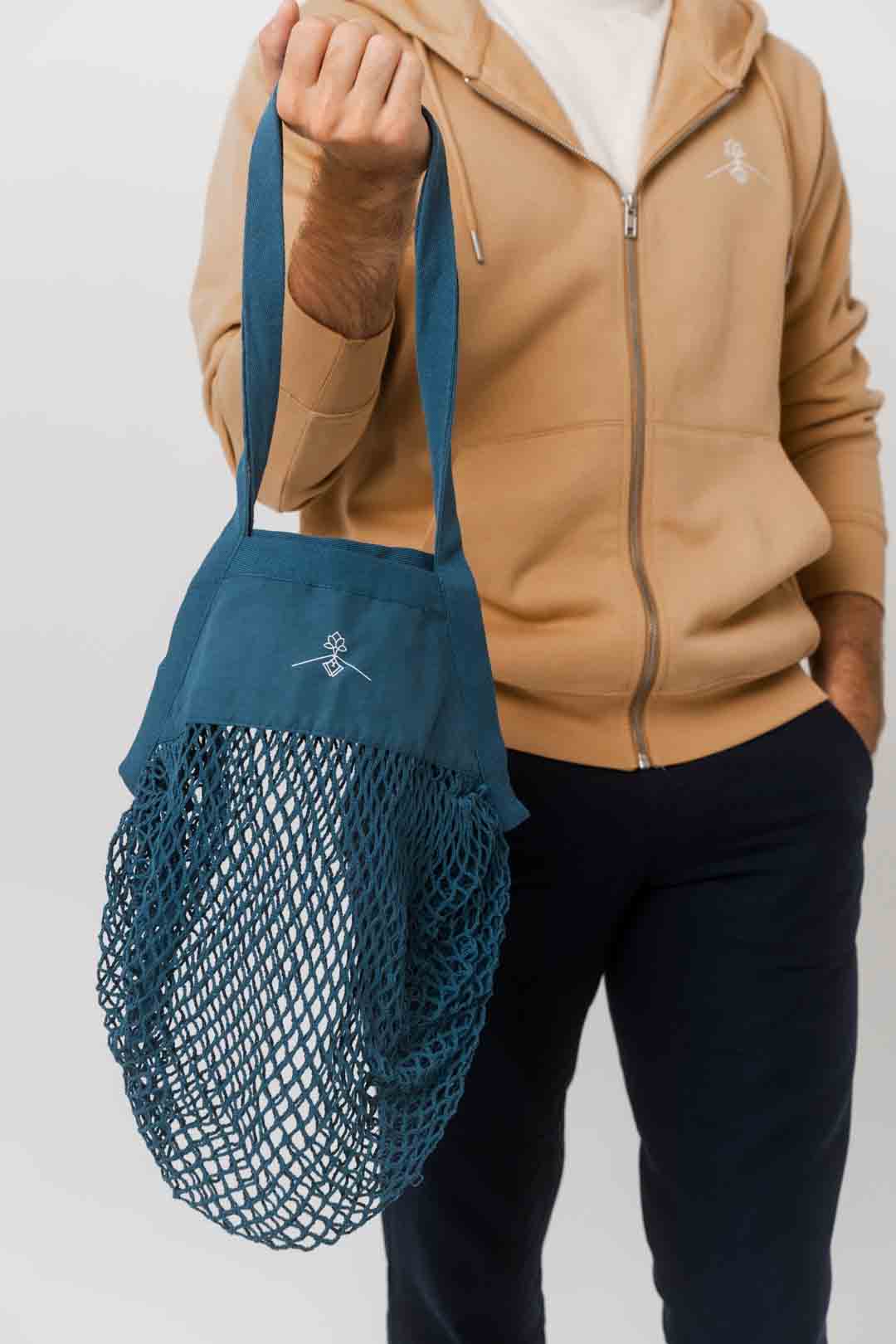 Bolsa red 100% algodón orgánico - Azul Royal