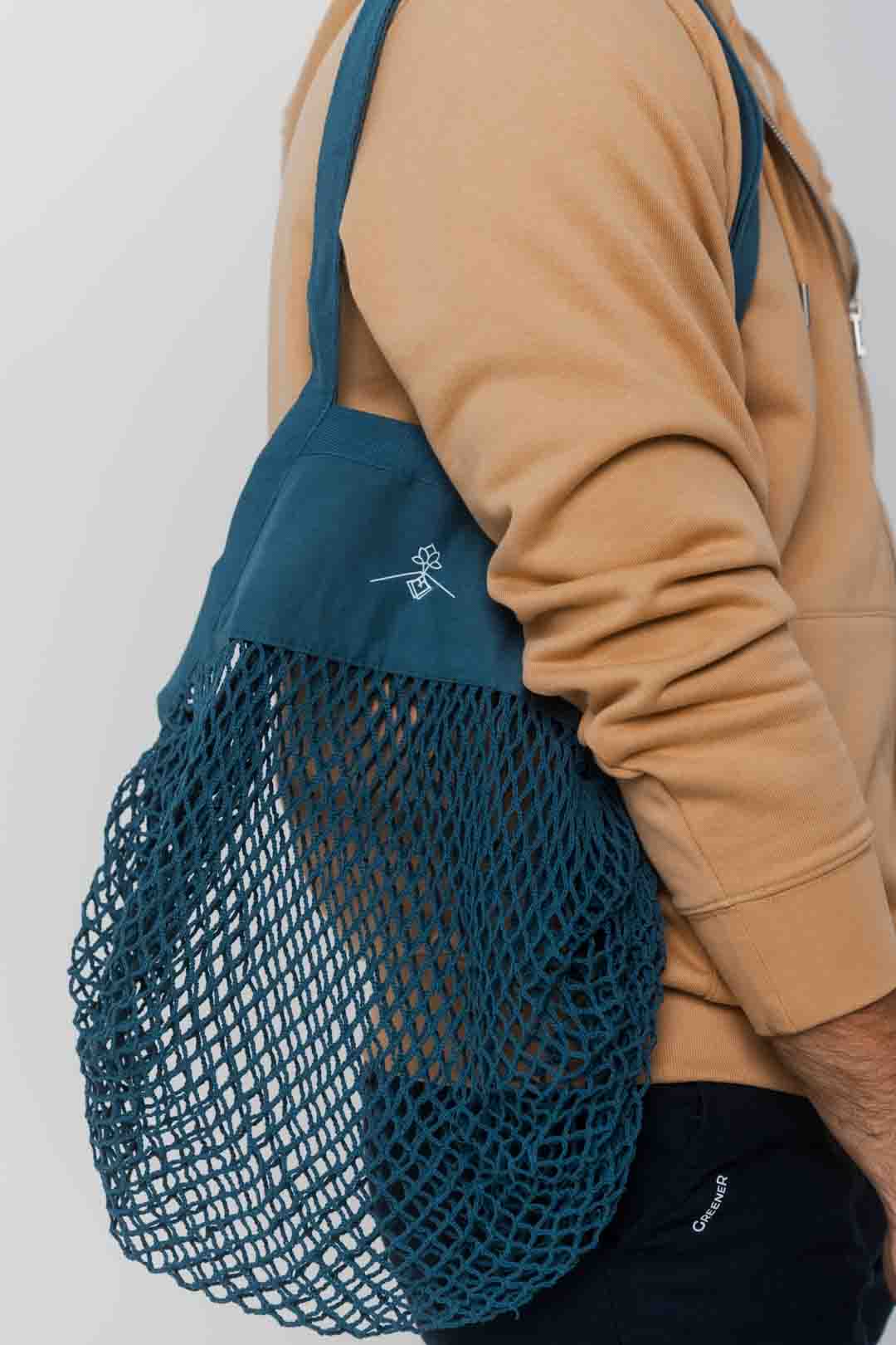 Bolsa red 100% algodón orgánico - Azul Royal