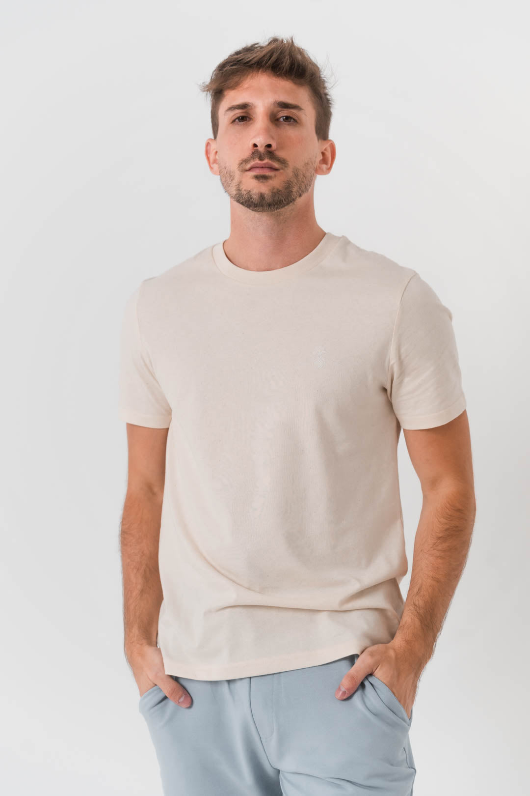 Camiseta regular fit 100% algodón orgánico - Natural