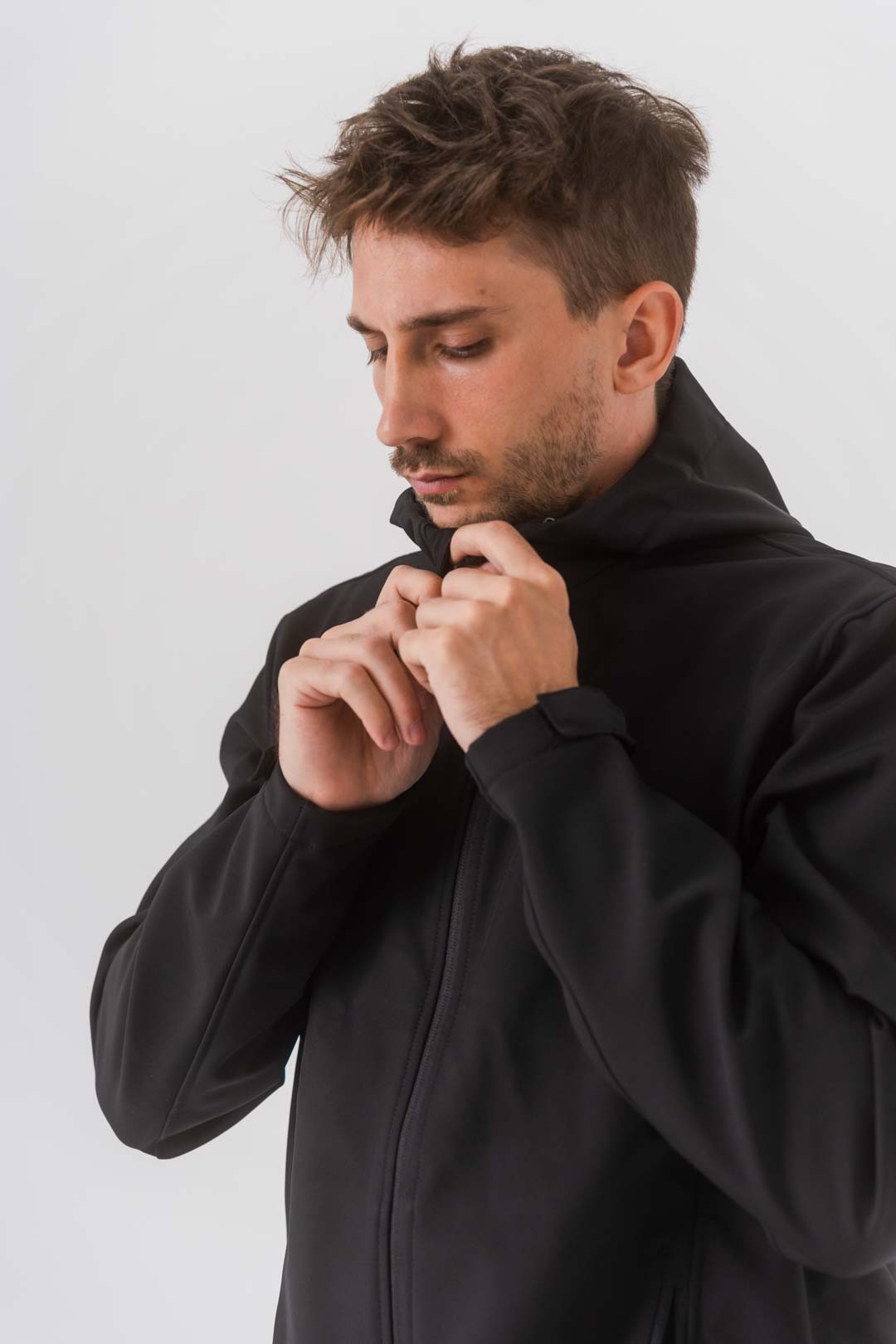 Abrigo impermeable reciclado - Negro