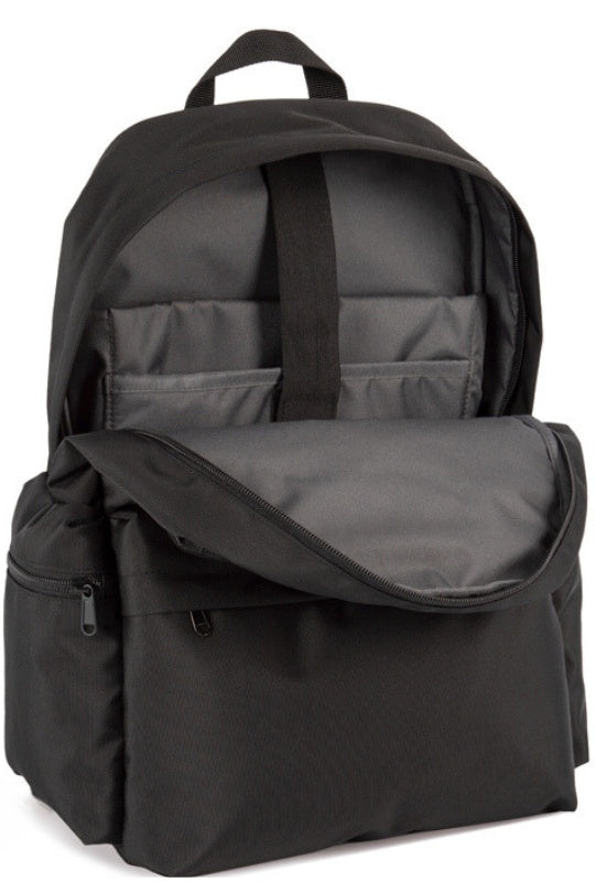 Multi-pocket backpack 100% recycled polyester - Black