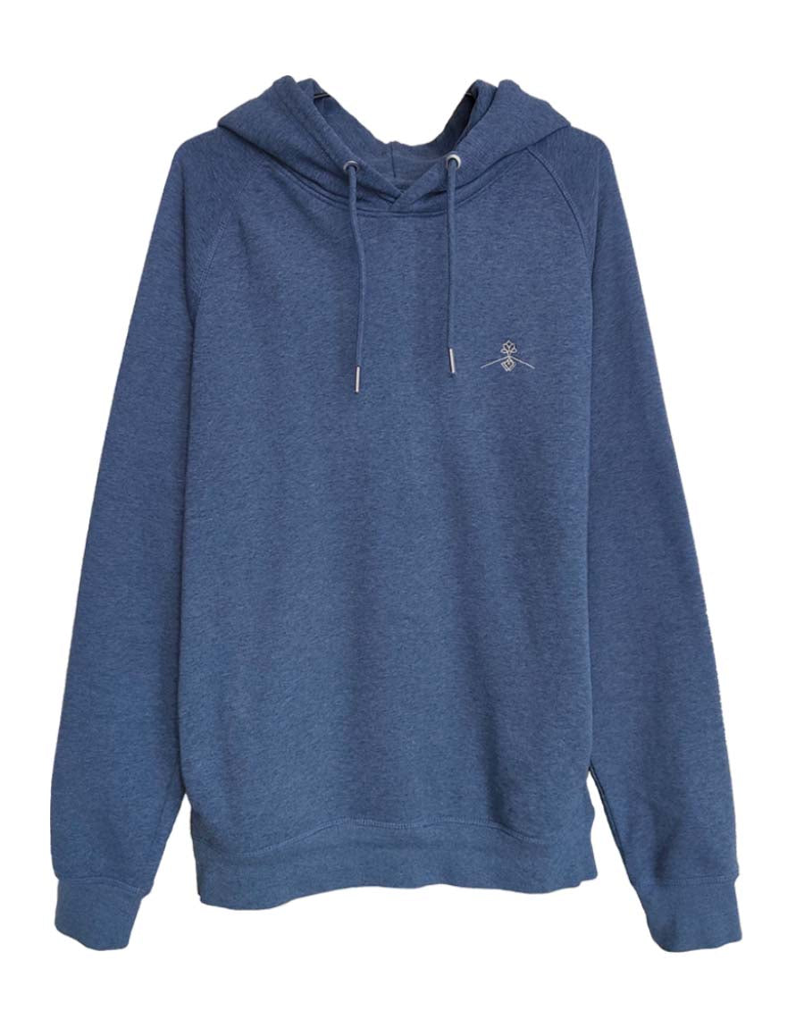 Regular fit hoodie - Heather Blue