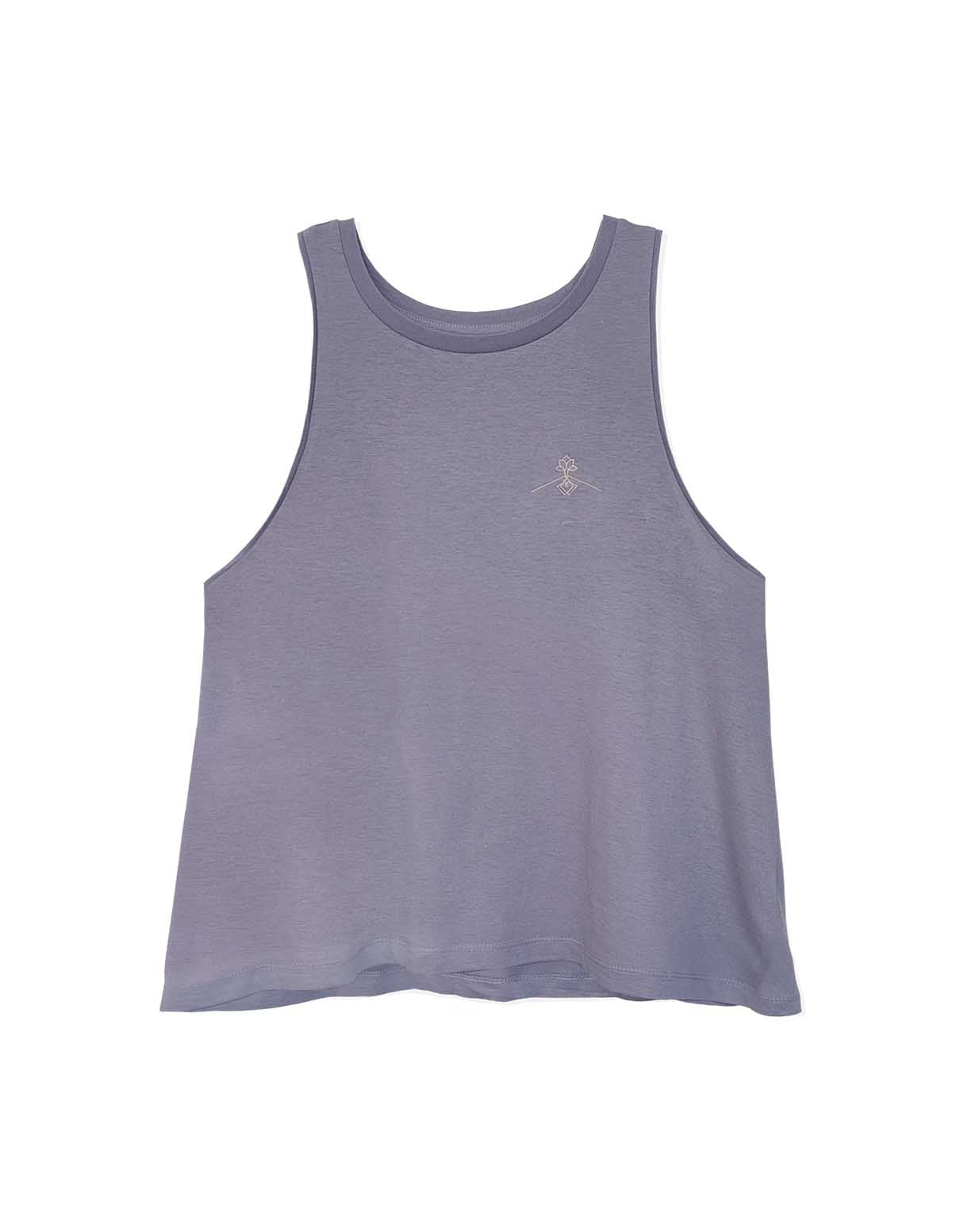 Camiseta tirantes holgada - Gris Lavanda