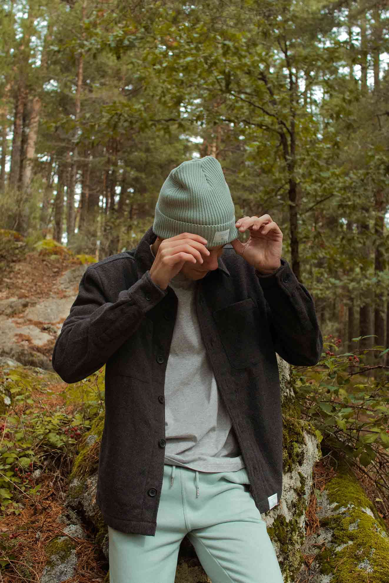 Organic cotton bucket hat - Aloe