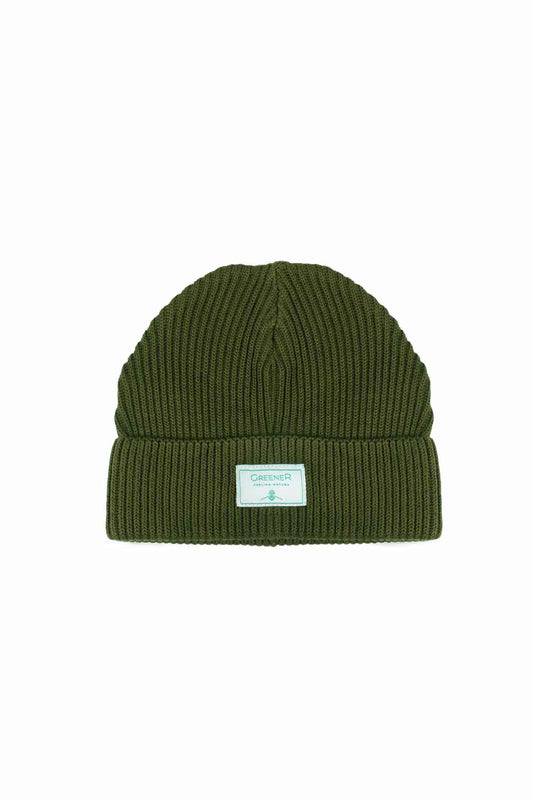 Gorro pescador algodón orgánico - Verde Tostado