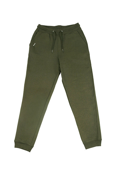 Organic Cotton Jogger Pants - Tan Green