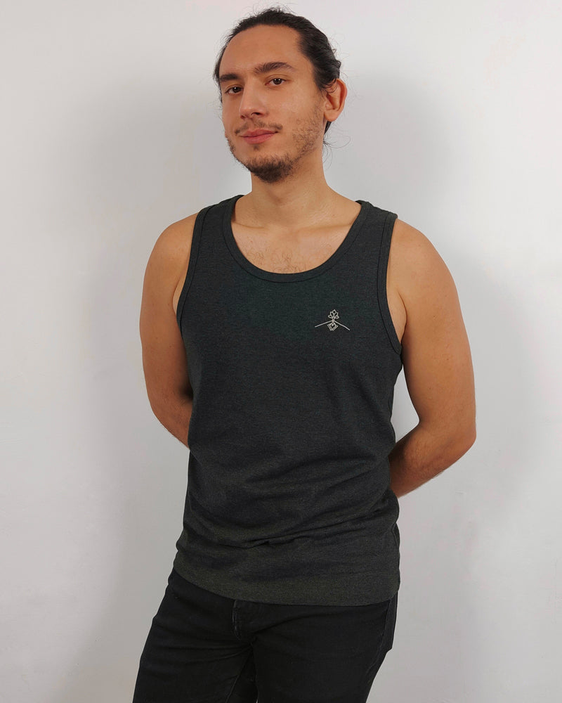 Fitted Tank Top - Dark Grey Heather