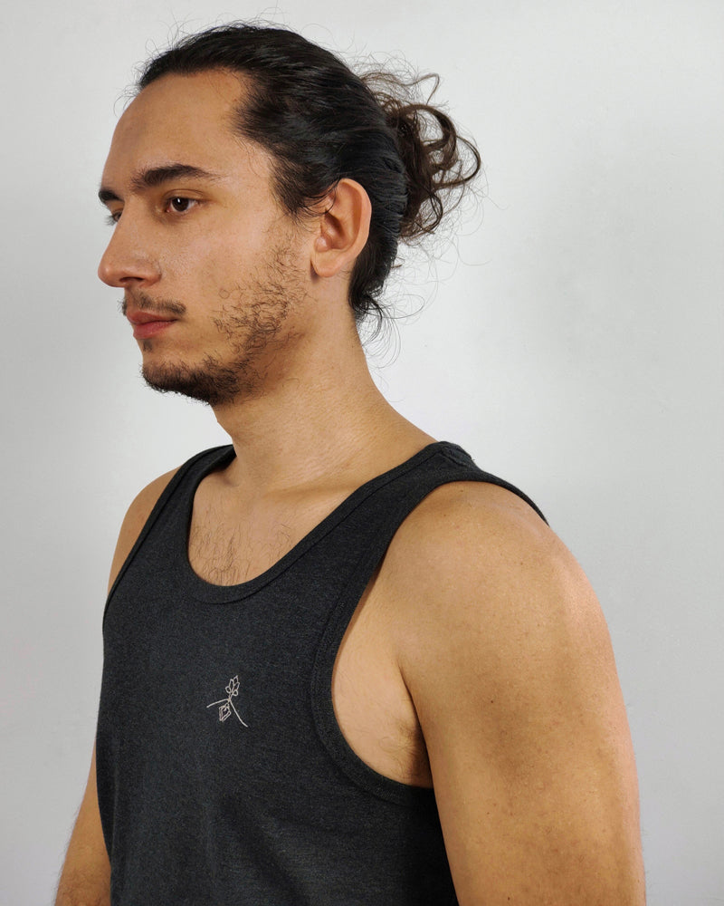 Fitted Tank Top - Dark Grey Heather
