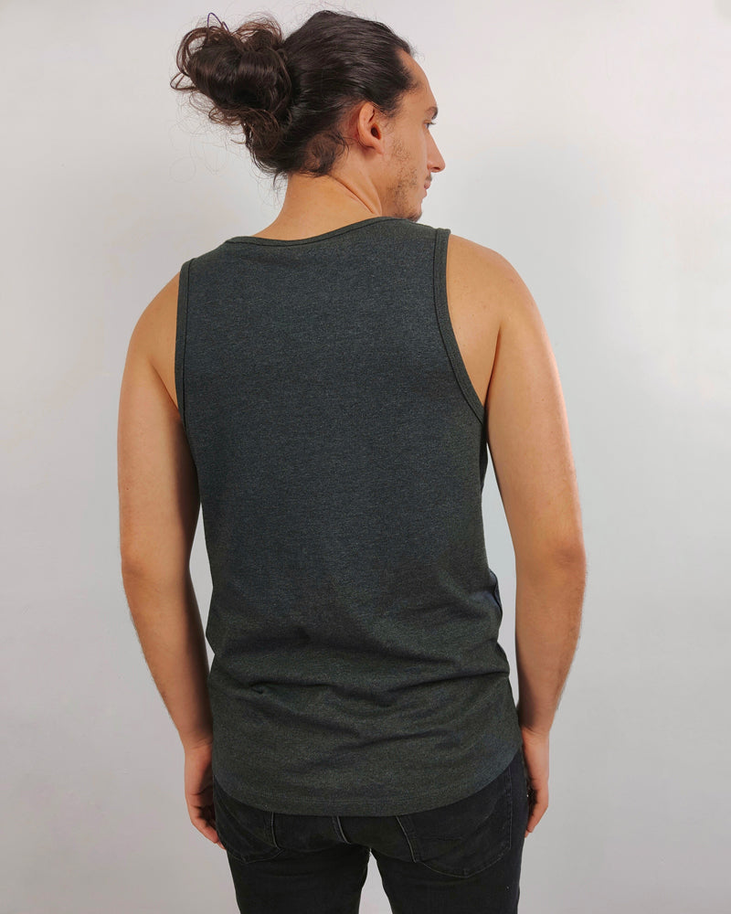 Fitted Tank Top - Dark Grey Heather
