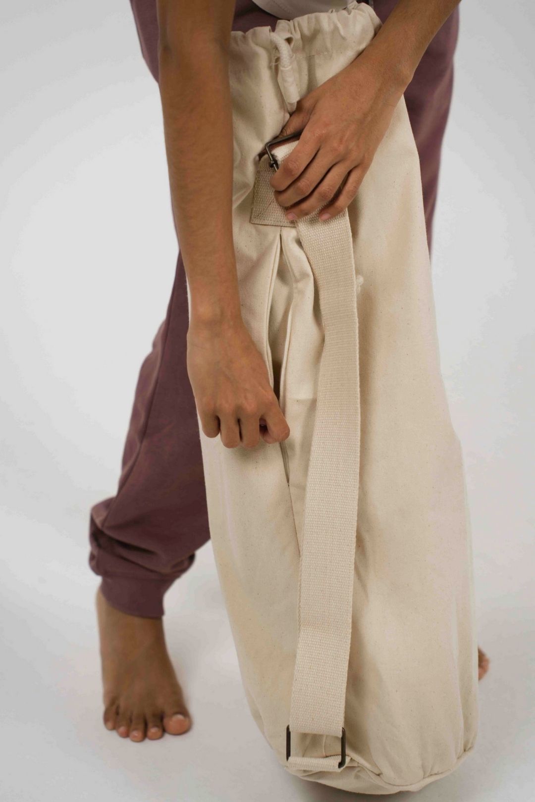 Sac de Yoga avec Poche Cachée - Naturel