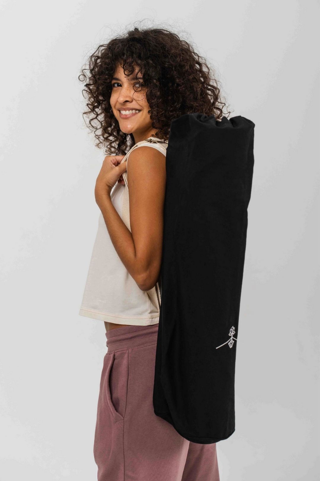 Sac de Yoga avec Poche Cachée - Noir