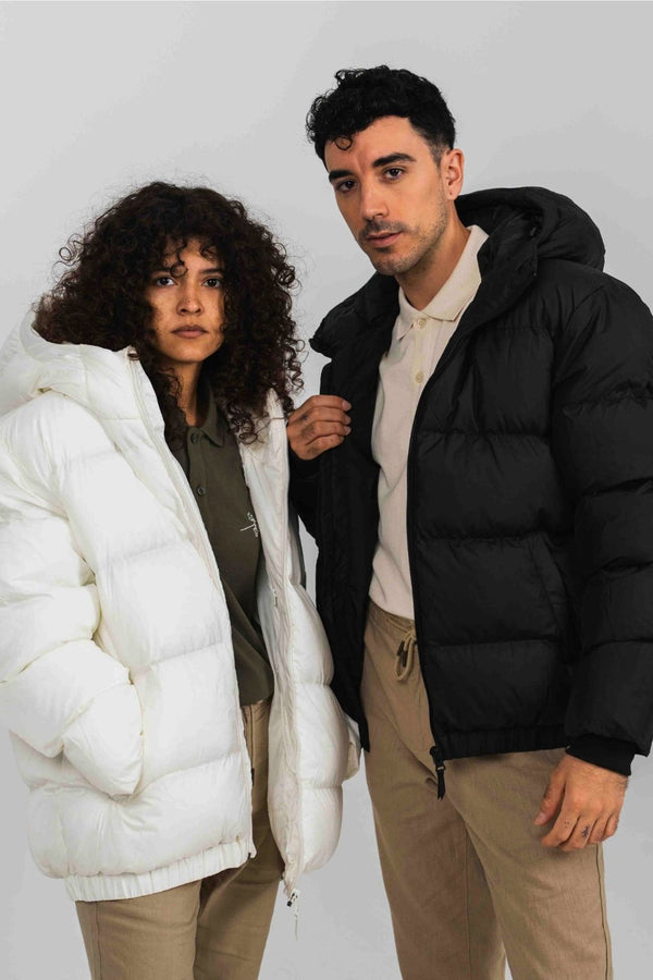 Anorak acolchado materiales reciclados - Blanco