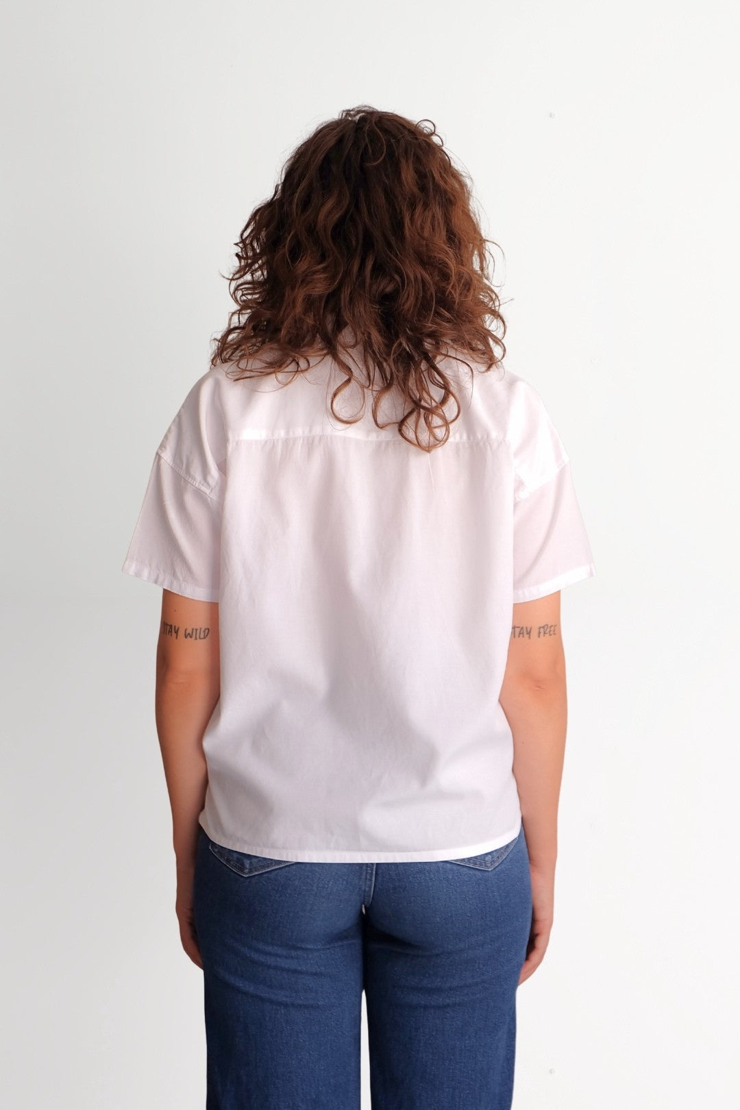 Camisa Tencel y algodón orgánico - Blanco