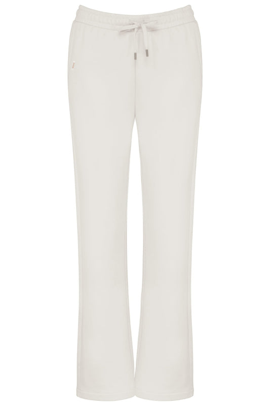 Pantalón recto cómodo algodón orgánico - Marfil