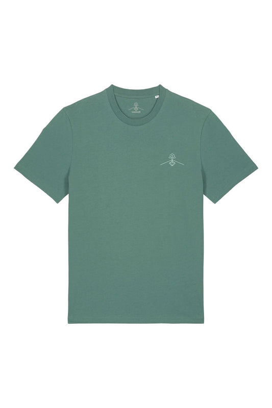 Camiseta regular fit 100% algodón orgánico - Verde Étnico