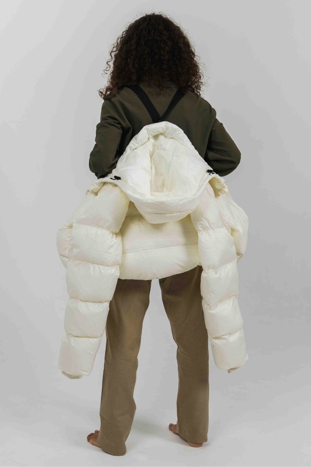 Anorak acolchado materiales reciclados - Blanco