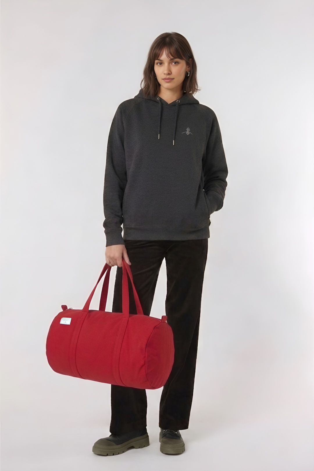 Bolsa de viaje sostenible - Hibisco rojo