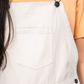 Vestido tipo peto - Natural