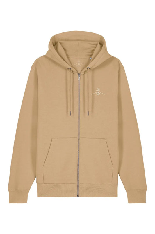 Organic cotton zip sweatshirt - Late