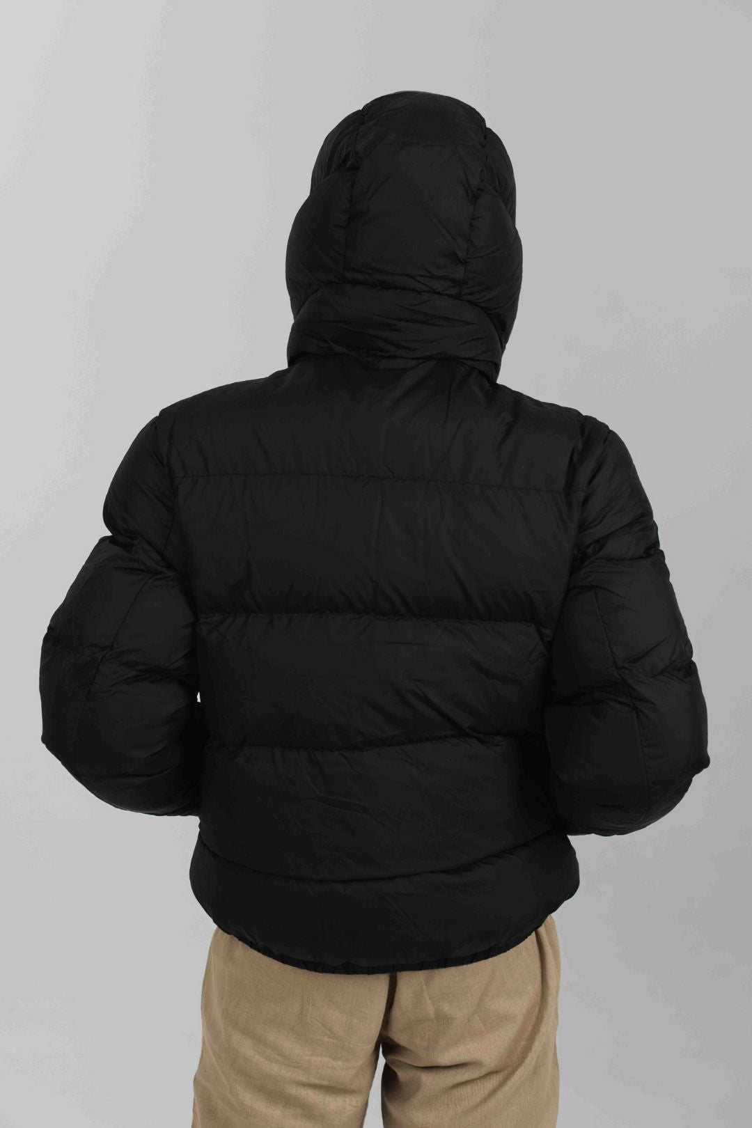 Anorak acolchado materiales reciclados - Negro