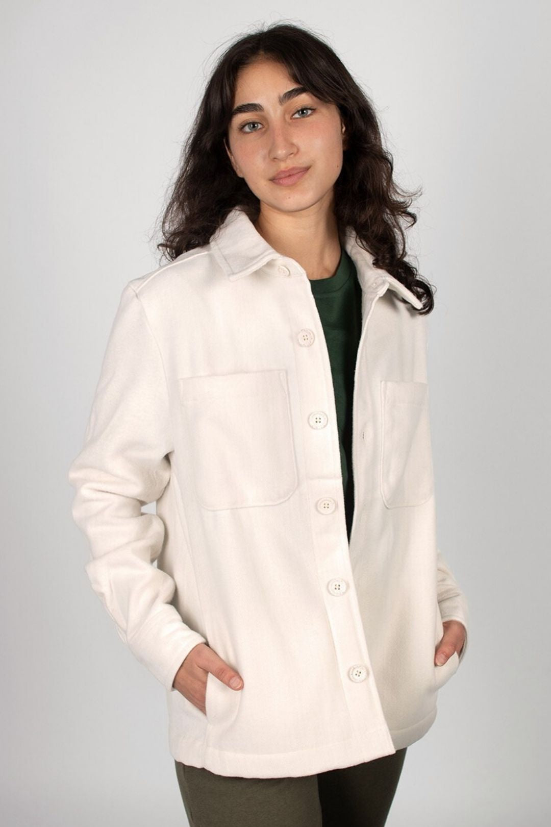 Veste coupe classique 100% recyclée - Naturel