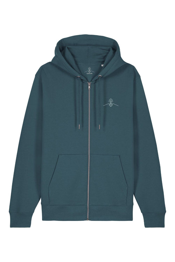 Sweat zippé en coton bio - Boréal