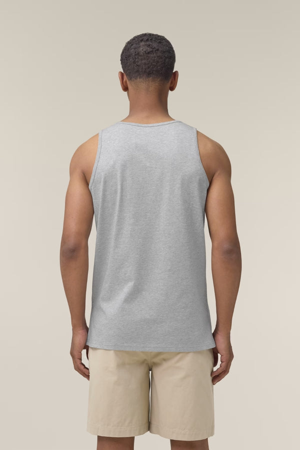 Camiseta tirantes orgánica - Gris Jaspeado